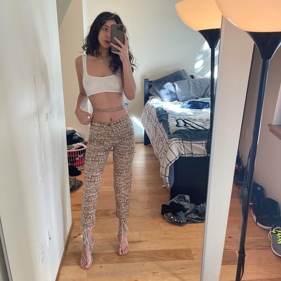 Burberry Pants - Burberry Brown Patterned Capris